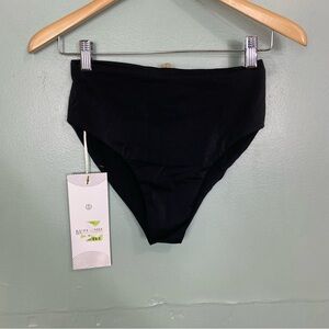 Bahia Maria High‎ Waisted Bikini Bottom Black Medium